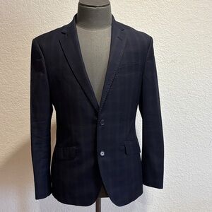 Elegant Men's Dark Pattern Blazer